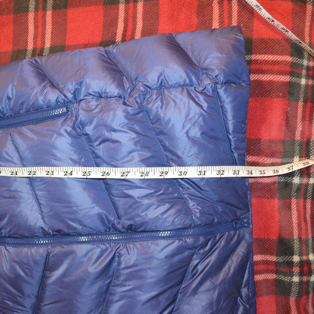 LL Bean down ultralight puffer coat, size M, blue Downtek - Picture 9 of 10
